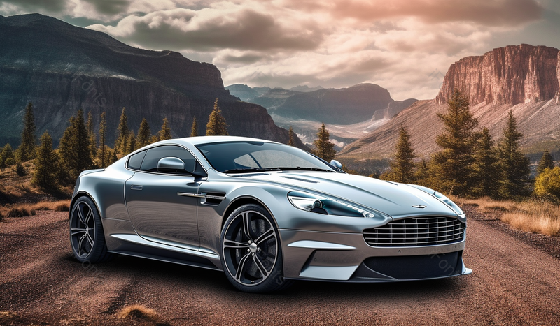 在户外山林中现代帅气的轿车特写,高清,摄影图,摄影图片,图片大全,摄影图免费下载